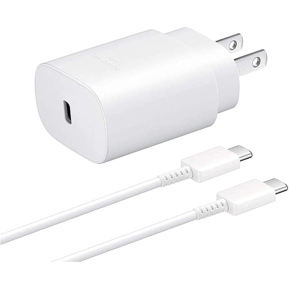 Super Fast Charging 25W USB C Charger Type C Charger Android Phone Charger for BLU Bold N3 with 4FT (1.2M) USB C PD Charging Cable - White (US Version)