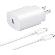 Super Fast Charging 25W USB C Charger Type C Charger Android Phone Charger for Ulefone Note 18 Ultra with 4FT 1.2M USB C PD Charging Cable - White US Version