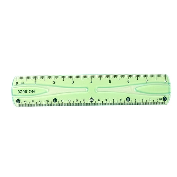 Super Flexible Drawing Ruler, Bendable Soft Plastic Ruler with Shapes for Curved Surfaces, Translucent Youngster and Artist Measuring Tool for Creative Projects and Drafting