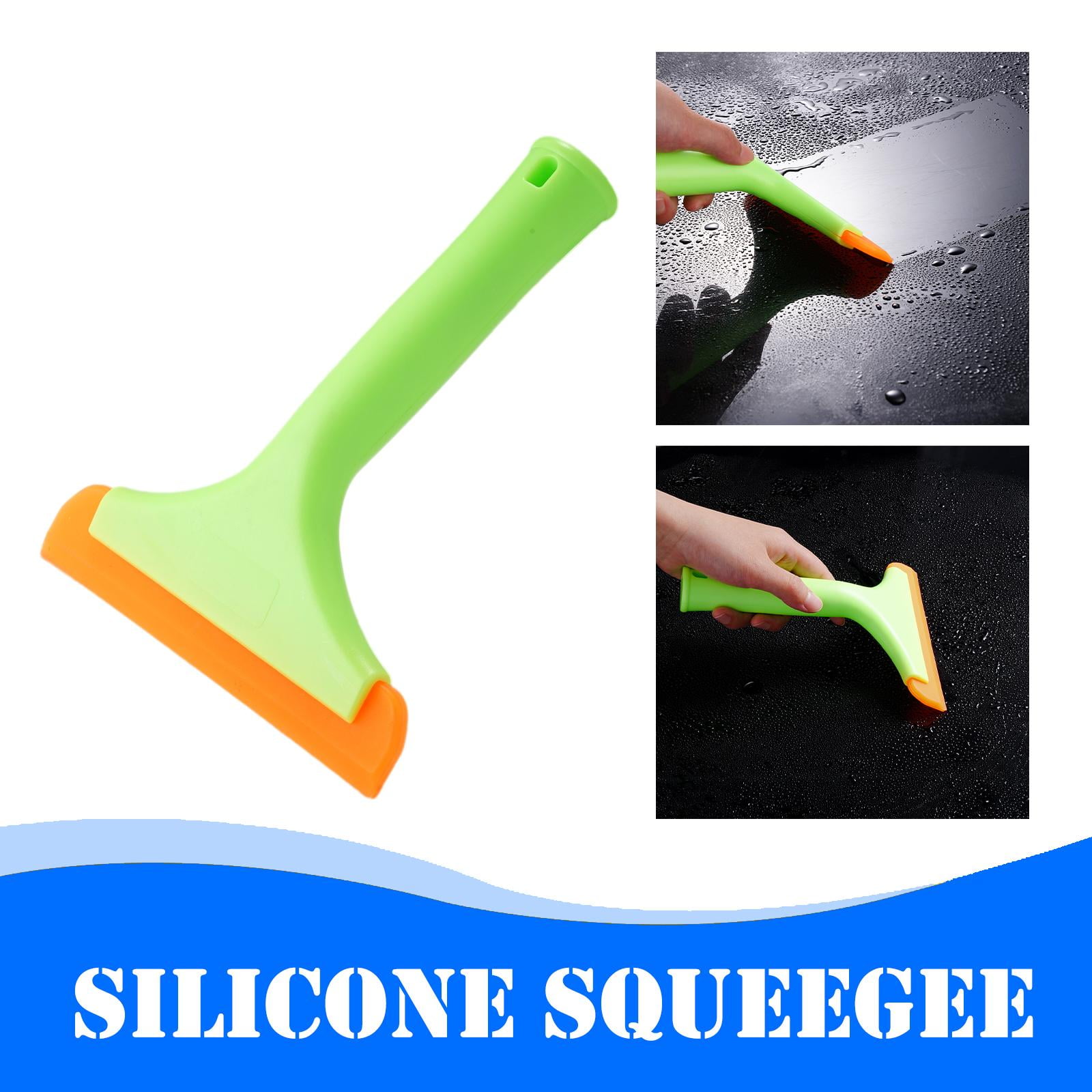 1 Pack Silicone Squeegees with Countertop Brush,Water Scraper