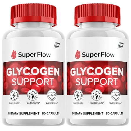 Super Flow Capsules – SuperFlow All Natural Formula, Maximum Strength, Maintain Heallthy Levels, 2 Pack, 120 Capsules