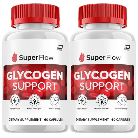 Super Flow Capsules SuperFlow All Natural Formula, Maximum Strength, Maintain Heallthy Levels, 2 Pack, 120 Capsules