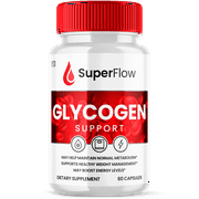 Super Flow Glycogen Advanced Blood Support Formula, Extra Strength Glycogen Supplement 60 Capsules