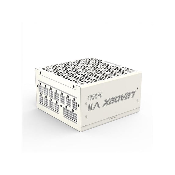 Super Flower Leadex VII XP 1200W 80+ Platinum, Cybenetics Platinum, Full Modular, ATX 3.1, W/12V-2*6 Cable (2x8pin - 16pin native cables) , Power Supply, FDB Fan, SF-1200F14XP, White