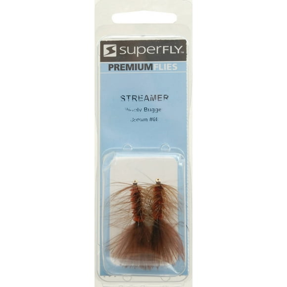 Super Fly FLY6347-08P Streamer-Wooly Bugger-Brown- #8 Bass