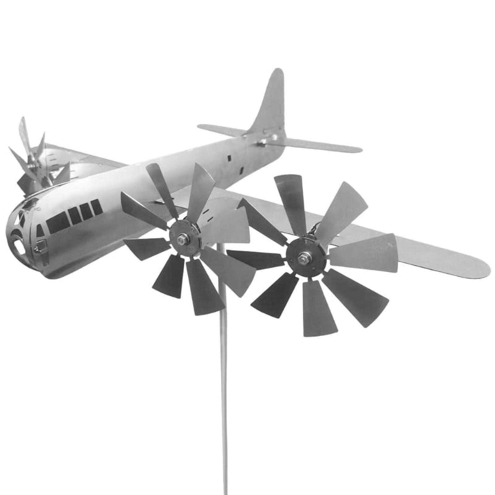 Super Fortress Aircraft Metal Wind Spinner 3D Powered Windmill Ornament ...