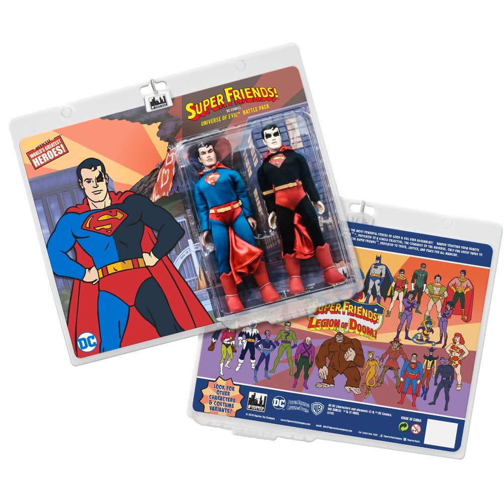 Super Friends 8 Inch Retro Action Figures Universe of Evil TwoPack