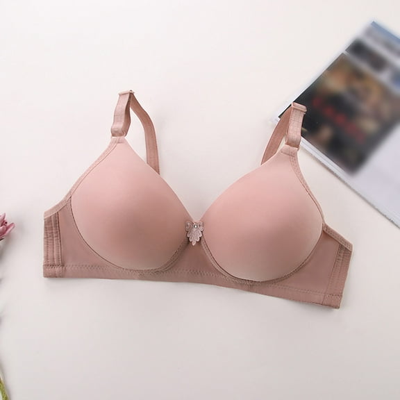 Super Froncé Doux Et Confortable Sans Armatures Soutien Gorge Push Up Pour Femme Lingerie De Sport Soutien Gorge Sans Armatures Sports Bra Small Support Bras for Women Bra Women Womens Bras Push up