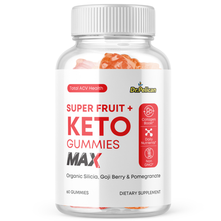 Super Fruit+Keto Max-Collagen Boost/Weight Loss/Energy- 60 Gummies- Dr. Pelican