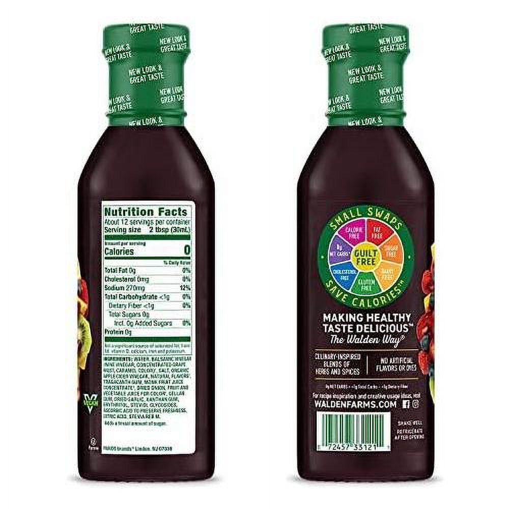 Super Fruits Balsamic Vinaigrette Dressing 12 Oz. Bottle Sweet And Tangy, Vegan, Kosher & Keto