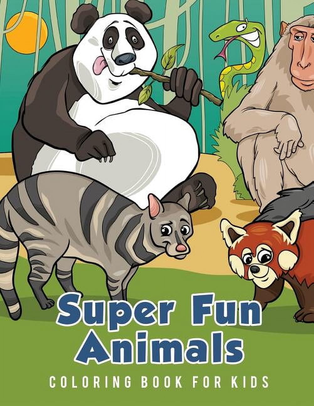 Super Fun Animals Coloring Book for Kids (Paperback) - Walmart.com