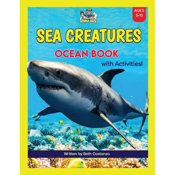 Super Fun Sea Creatures Ocean Book with Activities for Kids!, (Paperback)