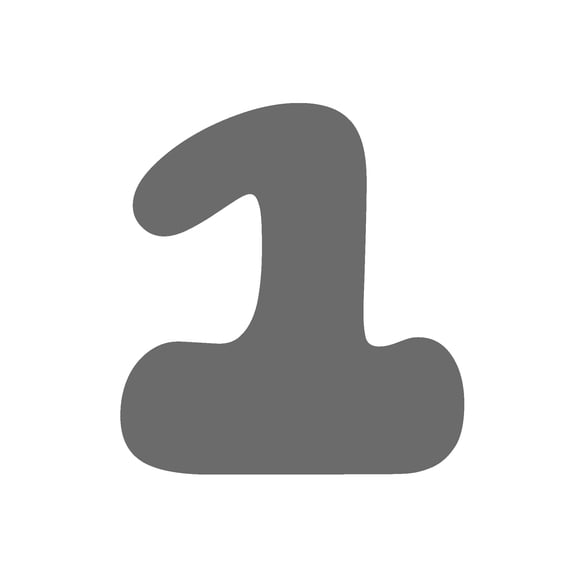 Super Funky Font Delight: Own the Number 1 in 3D Printed Glory