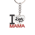 thumbnail image 1 of Super Funny Quote Handwrite Style Keychain Metal Keyring Holder Love MAMA Mother, 1 of 3