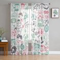 thumbnail image 1 of Super Gamer Black And White Sheer Curtains for Living Room Transparent Tulle Window Curtain Bedroom Kitchen Decor Veil Drapes, 1 of 2