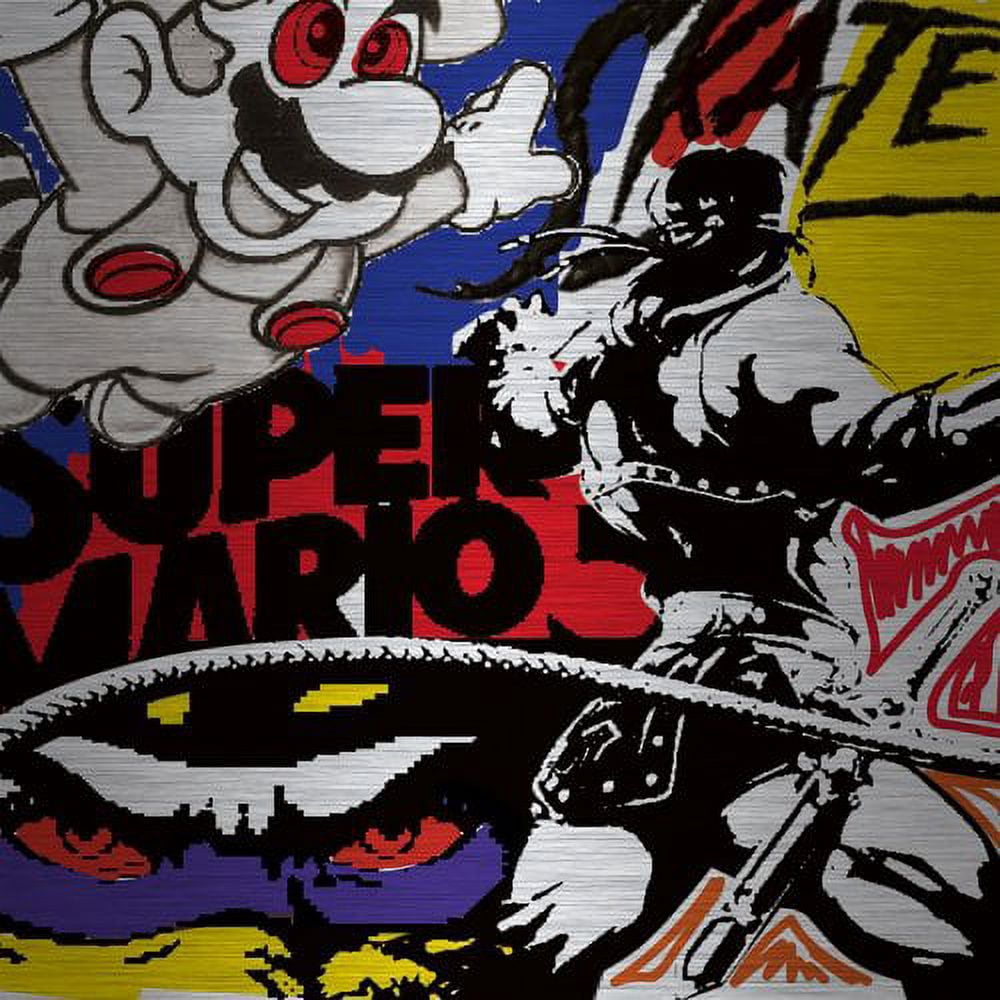 "Super Games II" Painting Print on Brushed Aluminum