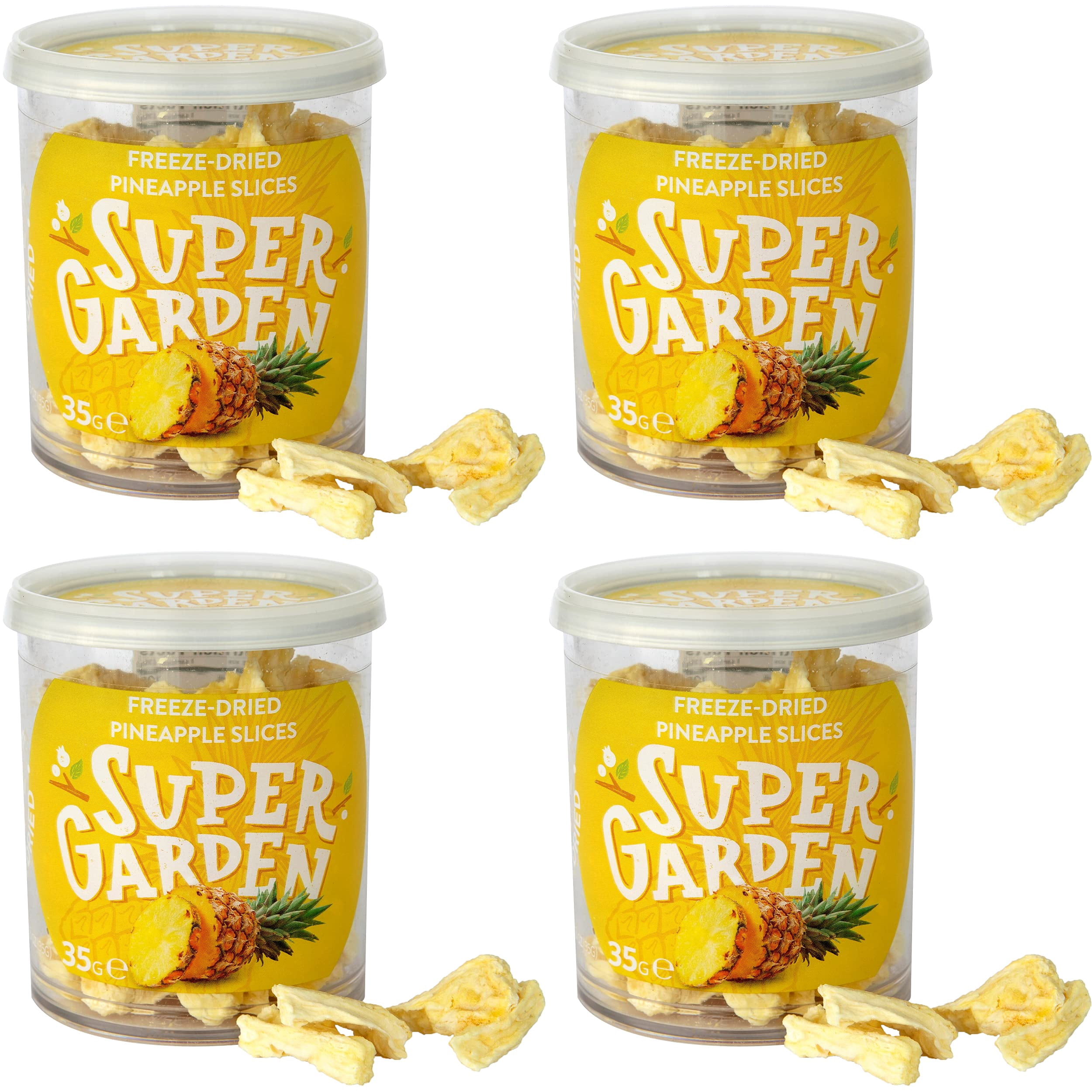 Super Garden Freeze Dried TGF4 Pineapple Snacks - 100% Pure Fruit No ...