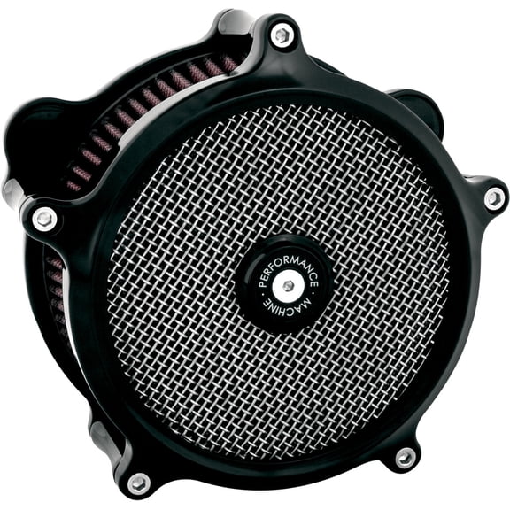 Super Gas Air Cleaner, Black Anodized