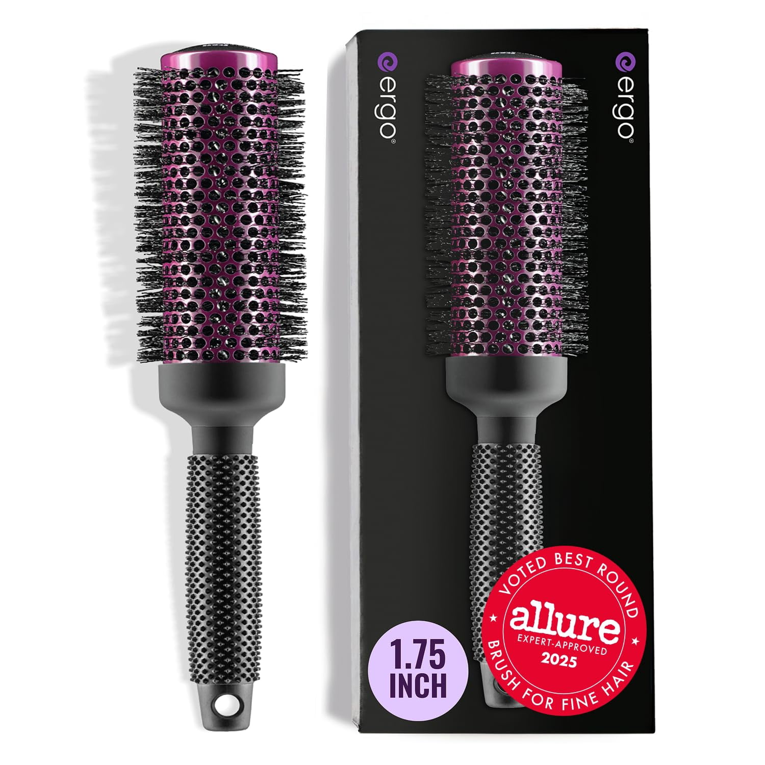 Super Gentle Round Hair Brush for Blow Out - Salon Quality Salon ...