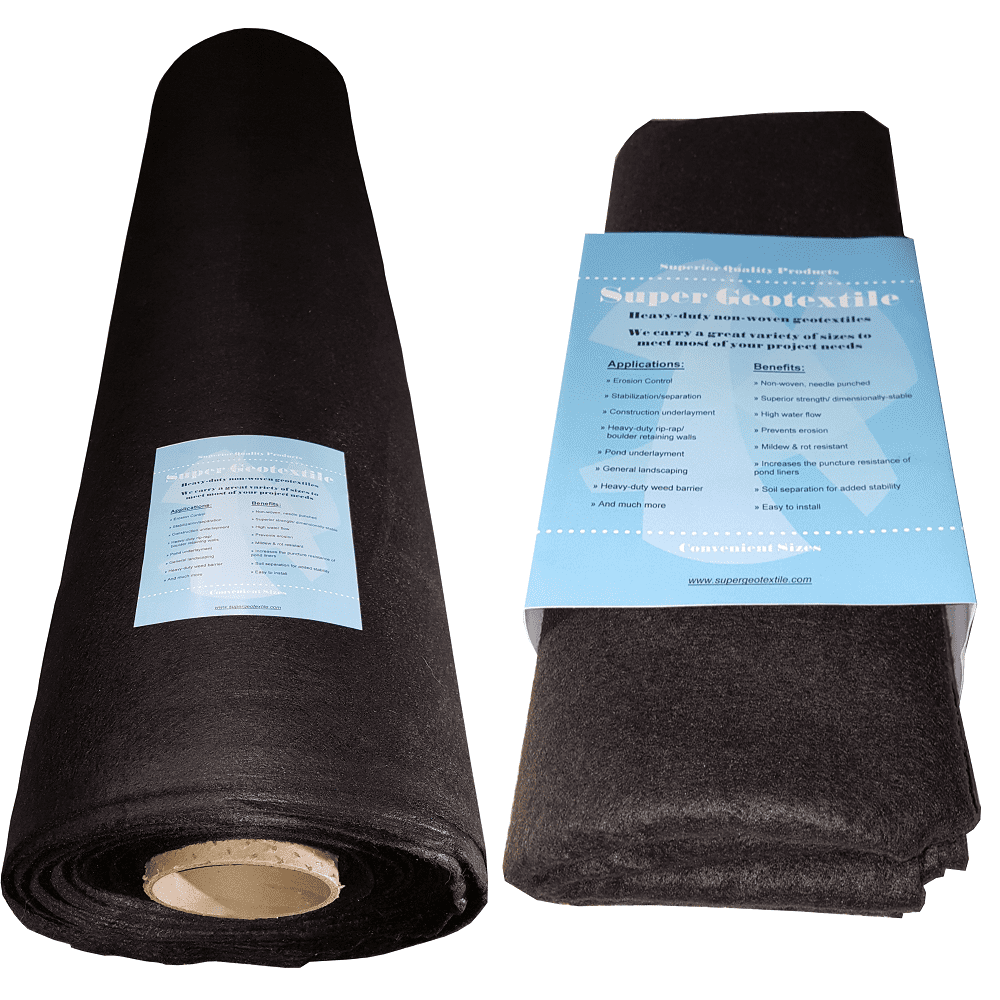 Super Geotextile 6 oz Non Woven Needle Punched Geotextile Filter Fabric 