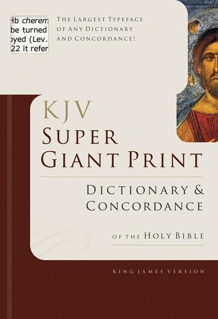 GEORGE W KNIGHT Super Giant Print Bible Dictionary and Concordance, (Hardcover)