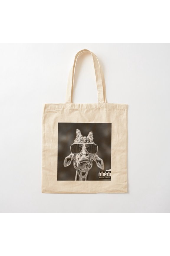 Super Giraffe Canvas Tote Bags, Reusable Shopping Bag