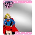 thumbnail image 1 of Super Girl Standing Pose Stars Pinks White Locker Mirror  One Size, 1 of 1