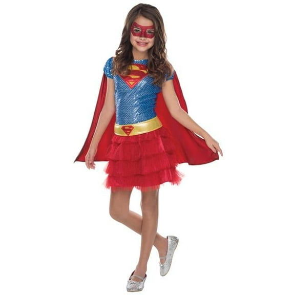 Super-Girl Tutu Dress Child Costume, Small