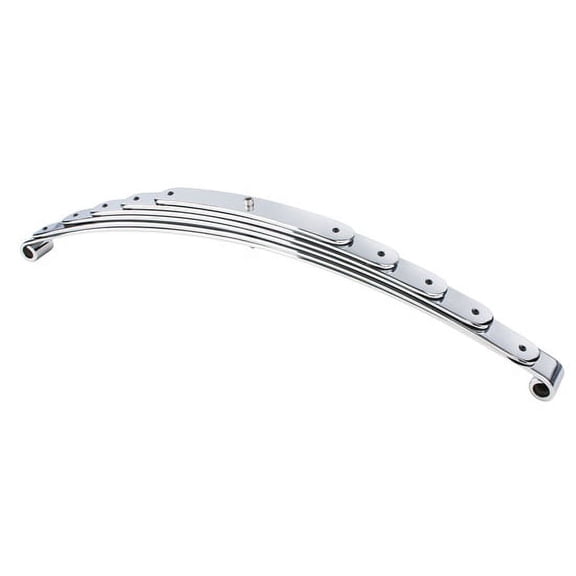 Super Glide Front Spring, 48 Inch Axle, Standard Eye, Chrome