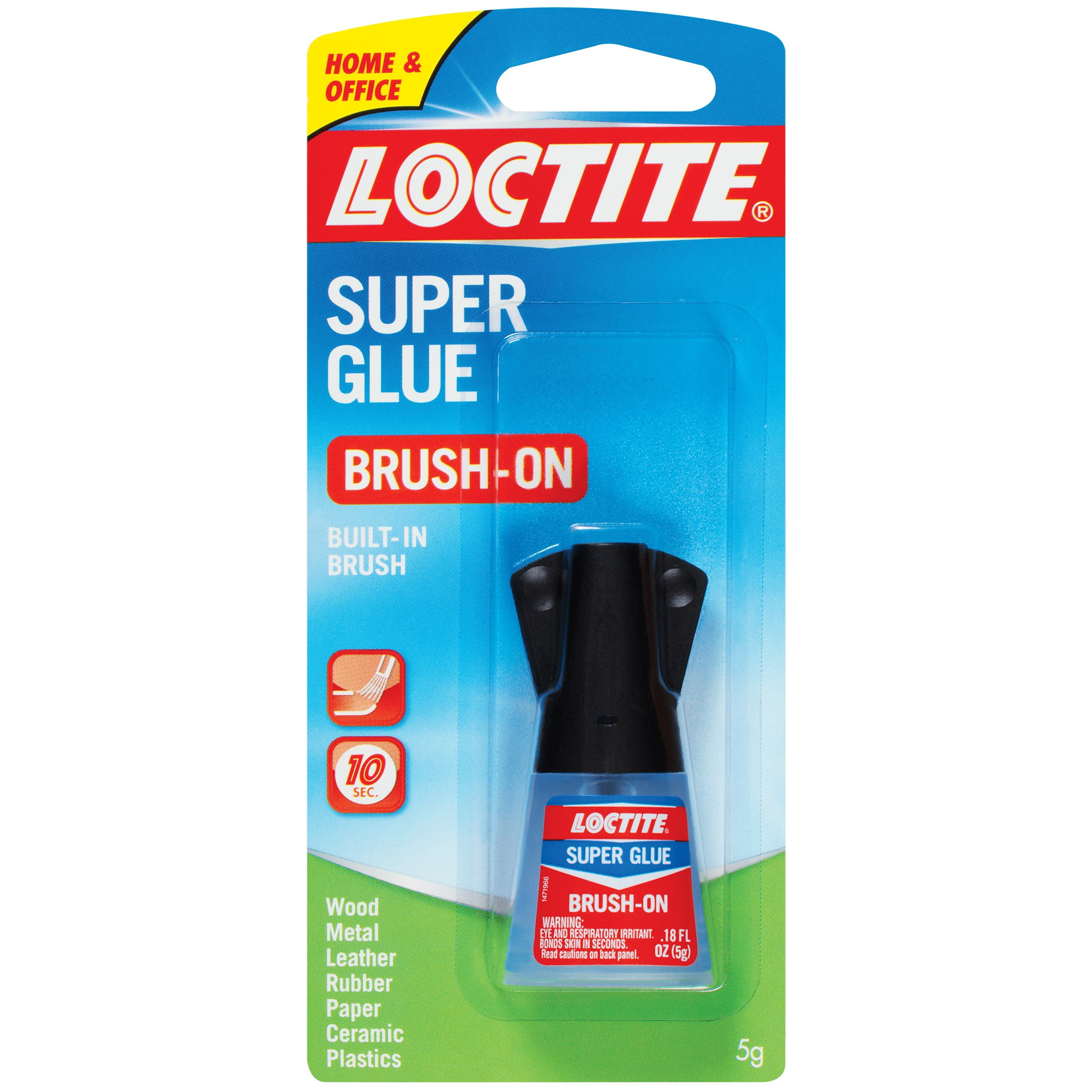 Super Glue Brush On, 0.17 Oz, Dries Clear | Bundle of 5 Each