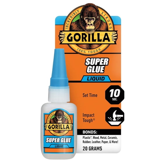 Super Glue, Clear Glue, 20 Gram (Pack of 1) - All Purpose and Fast Setting for Projects and Repairs