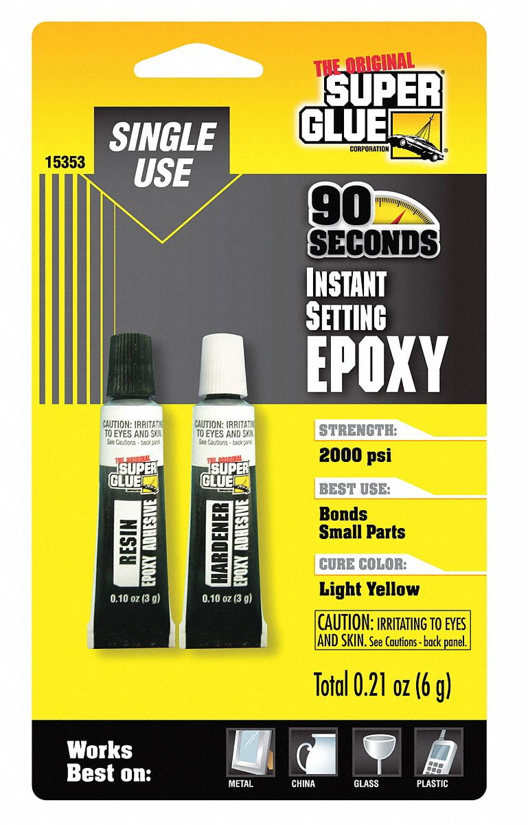Super Glue Epoxy Adhesive,Tube,11 Mix Ratio 1535312