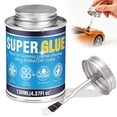 thumbnail image 1 of Super Glue All Purpose, 130ml Long-Lasting, Waterproof & Clear Fabric Glue, Heavy Duty Super Glue with Brush for Cotton, Flannel, Denim, Leather, Metal, Wood, PVC, Plastic, Glass, Acrylic, Ceramics, 1 of 3