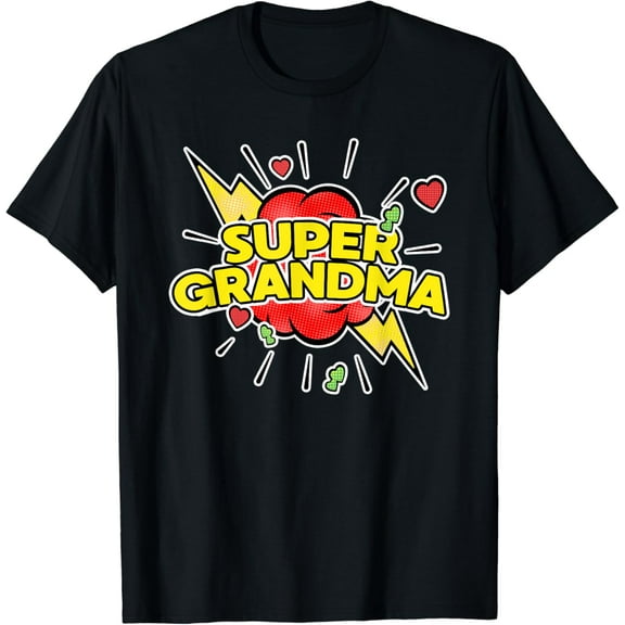 Super Grandma Superhero - Grandma Mother'S Gift T-Shirt Unisex S-5XL Hot Trending Shirt, Vintage Birthday Gift