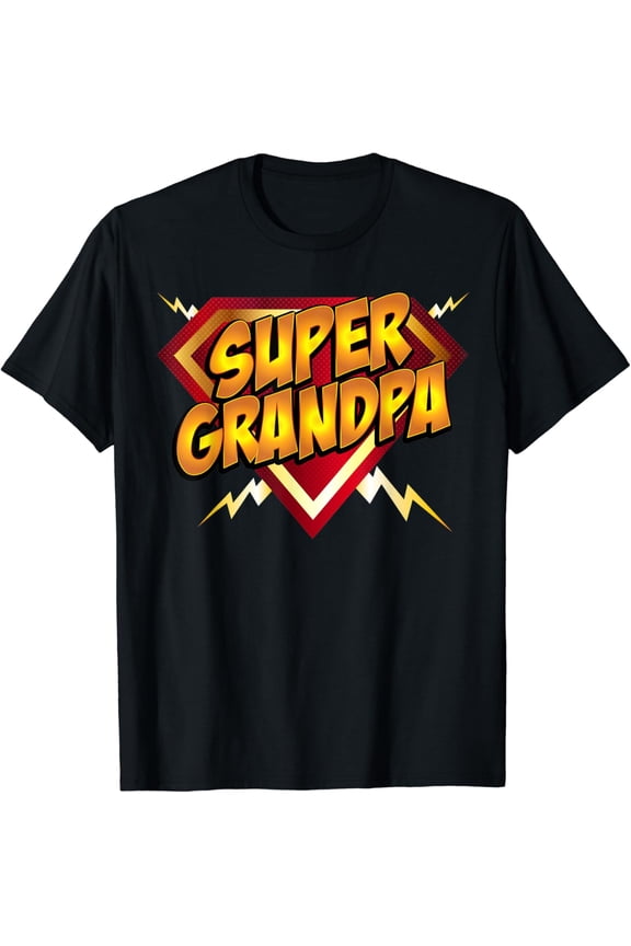 Super Grandpa Superhero Grandfather Father'S Day T-Shirt Unisex S-5XL Hot Trending Shirt, Vintage Birthday Gift