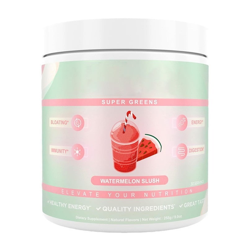 Super Greens, Organic Greens Powder with Spirulina & Chlorella for Digestion, Gut Health, Immunity & Energy, Gluten Free, Vegan, Miami Vice + Watermelon Slush, 30 Servings Each