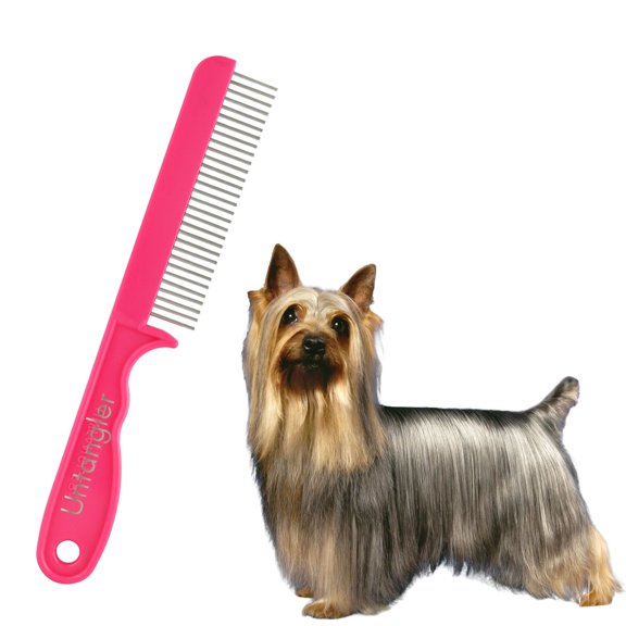 Super Groom II Pet Comb with ultra fine spaced silky smooth rotating teeth clears mats with ease