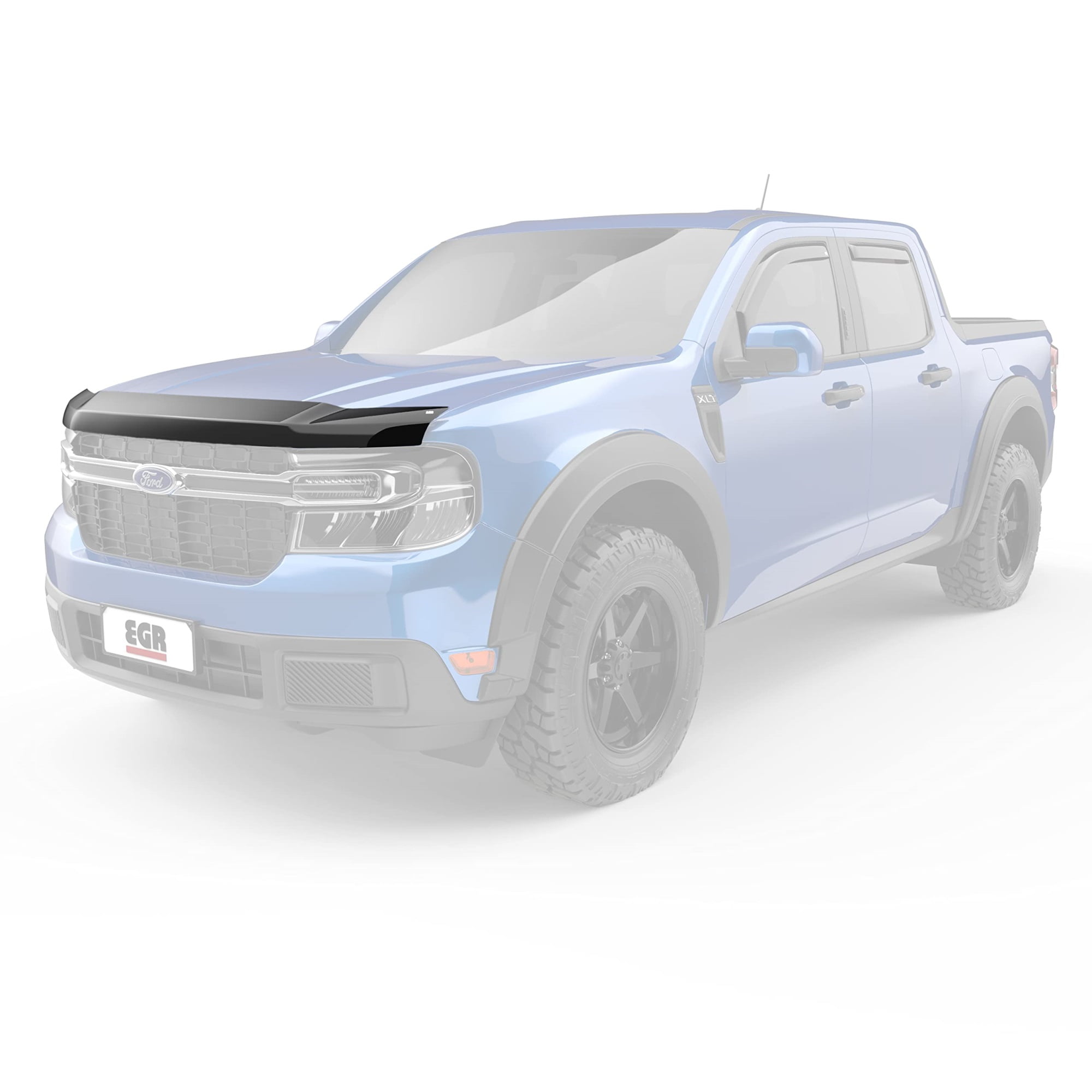Super Guard 303591 Hood Shields with No-Drill Mounting, Fade Resistant for Ford Maverick 22-23