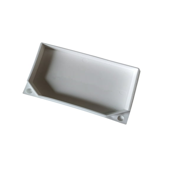 Super Gutter End Cap 7" White