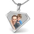 thumbnail image 1 of Super Guy/Gal Style Pendant - 1-1/2 Inch X 1-1/4 Inch - Sterling Silver, 1 of 1