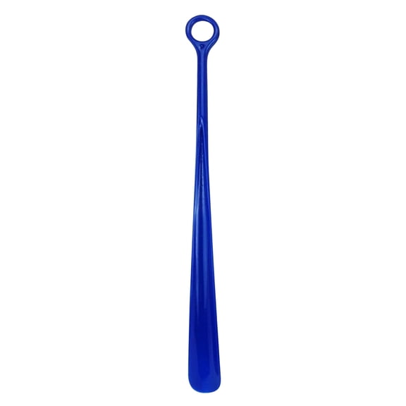 Super Hard Plastic Shoe Horn Assistant For Elderly Shoe Fitting Aid Non Slip Handle Blue One Size Blue #28F4J