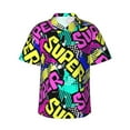 thumbnail image 1 of Super Hawaiian Shirts For Men, Summer Short-Sleeve Relaxed-Fit Button-Down Shirts Xx-Large, 1 of 9