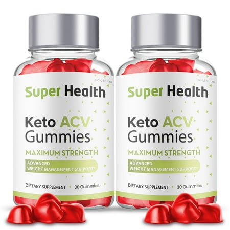 Super Health Keto Gummies, Super Health Keto Gummies with Apple Cider Vinegar Gummies , Advanced Formula (2 Bottles)