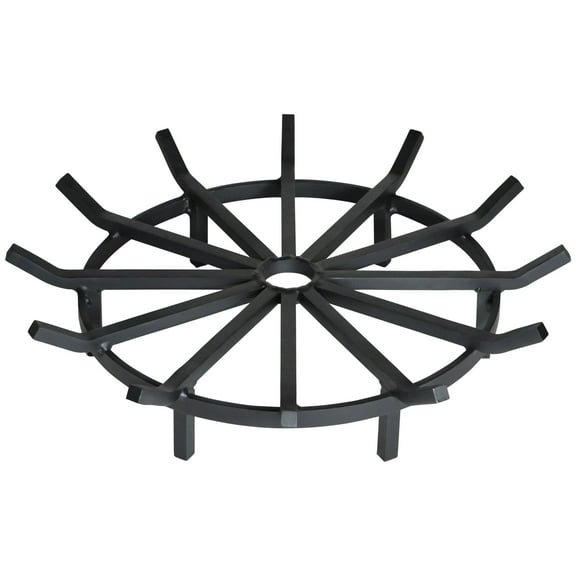 Super Heavy Duty Wagon Wheel Fire Pit Grate 28 Inch - Made in the USA