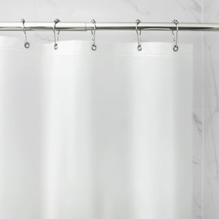 Better Homes & Gardens Brushed Nickel Easy Gliding Double Shower Curtain  Hooks, Rustproof Set of 12 