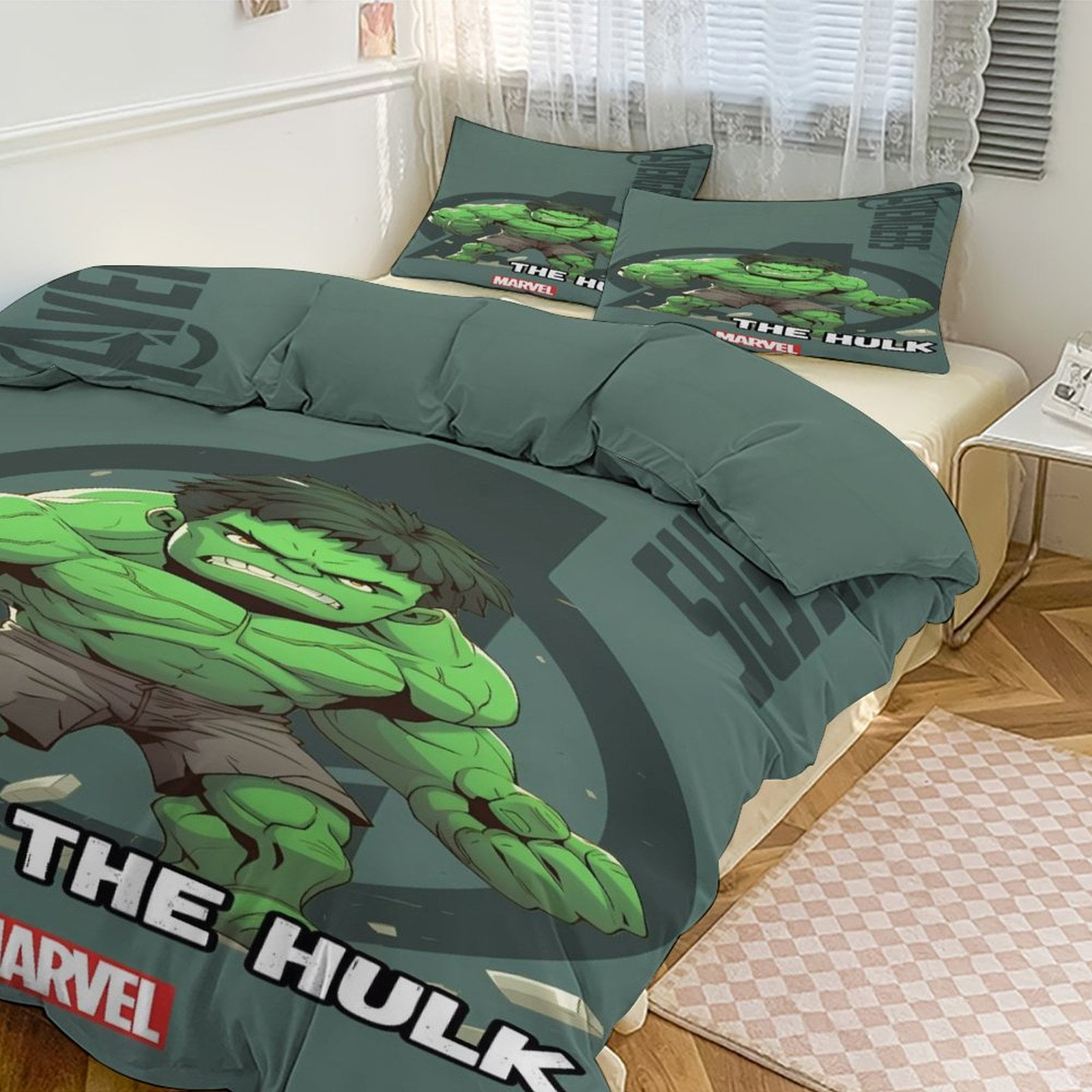 Free Shipping Marvel Avengers Fighting Team Full Size Bed Set Walmart