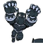 Super Hero Adventures Black Panther Pillow Buddy, 100% Microfiber, Marvel