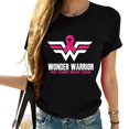 thumbnail image 1 of Super Hero Breast Cancer For Women T Shirt Black, 1 of 4