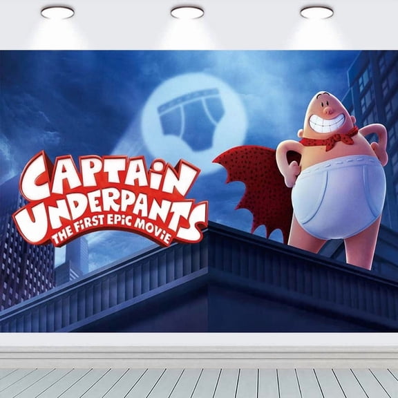 Super Hero Captain Underpants1 Backdrop Banner Party Supplies Poster Movie Theme Background for Photography Birthday Decorations