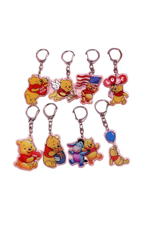 Super Hero Keychain Anime Isagi Key chain Bachira Key ring Cosplay 8Pcs